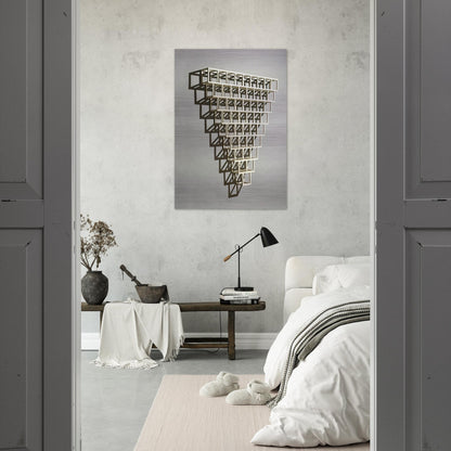 9-8-7-6-5-4-3-2-1 Half Off - Sol LeWitt Brushed Aluminum Print - 70x100 cm / 28x40 inches | Sol LeWitt Aluminum Print | Sol LeWitt Prints