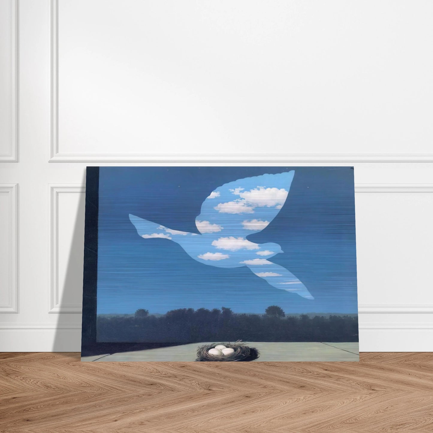 THE RETURN 1940 - Rene Magritte Brushed Aluminum Print - 70x100 cm / 28x40 inches | Rene Magritte Aluminum Print | Rene Magritte Prints