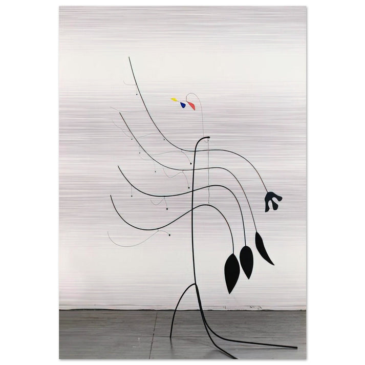 FOUR LEAVES AND THREE PETALS 1939 - Alexander Calder Brushed Aluminum Print - 70x100 cm / 28x40 inches | Alexander Calder Aluminum Print | Alexander Calder Prints
