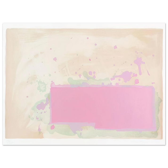 John Hoyland - Orange-Pink-Green - 1971  75x100 cm / 30x40inches Fine Art Poster