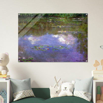 Water Lilies, The Clouds - claude monet Acrylic Print - 70x100 cm / 28x40″ inches | claude monet Wall Art | claude monet Prints