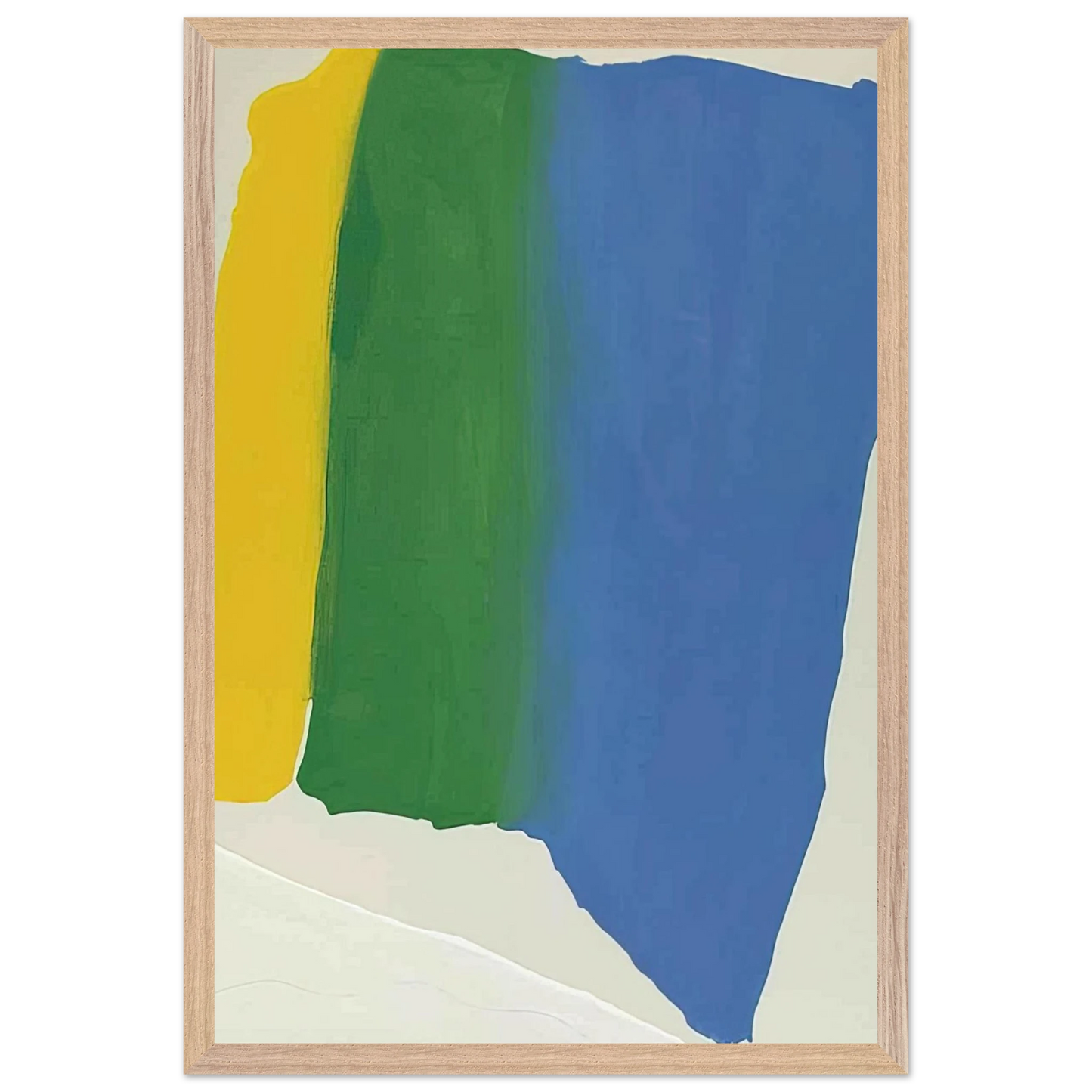 Helen Frankenthaler - Summer Insignia - 1969 Wall art - A3 (29.7 x 42  cm) - Premium Wooden Framed Poster With Fine Art Paper-canvas - Black frame