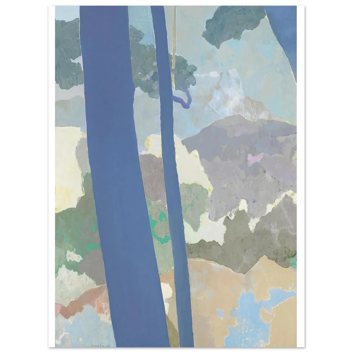 Kenzo Okada - Landscape - Abstract Expressionism  75x100 cm / 30x40inches Fine Art Poster