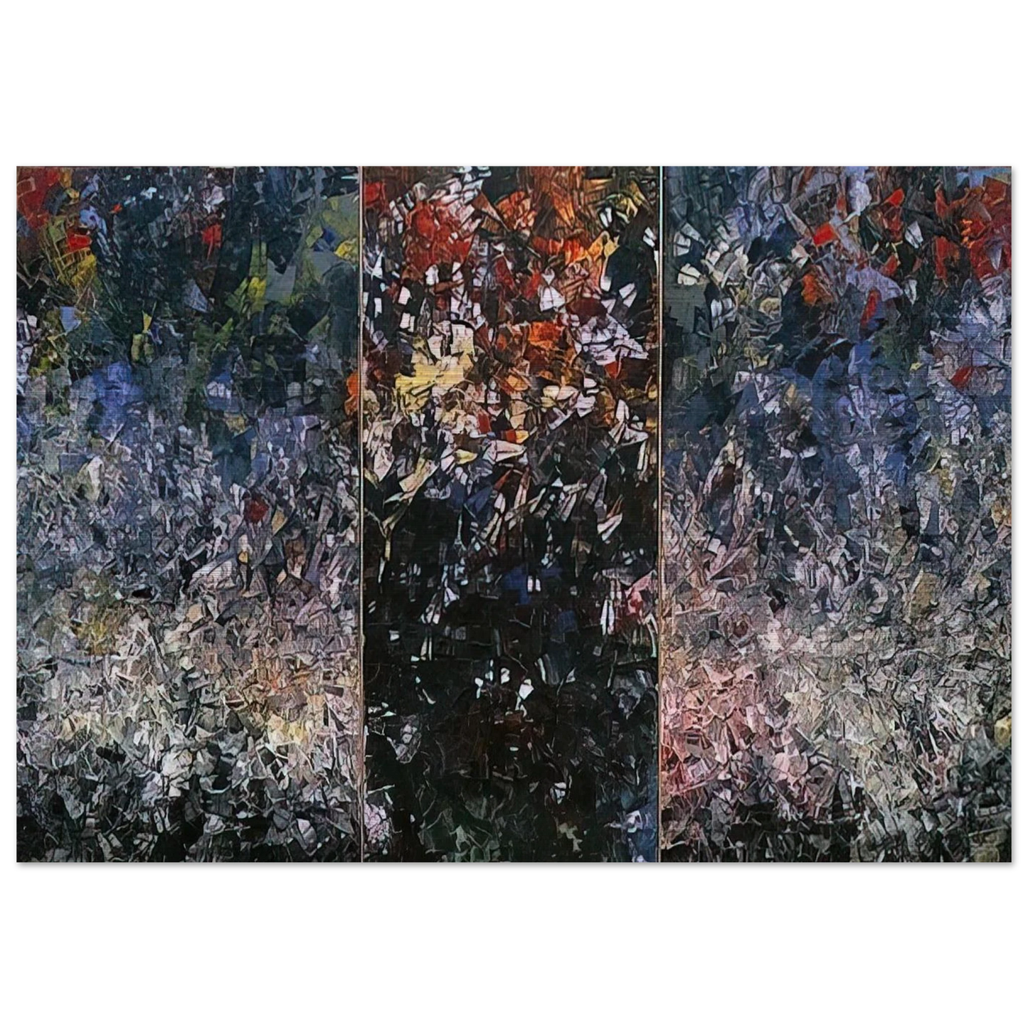 Pavane - Jean-Paul Riopelle Brushed Aluminum Print - 70x100 cm / 28x40 inches | Jean-Paul Riopelle Aluminum Print | Jean-Paul Riopelle Prints