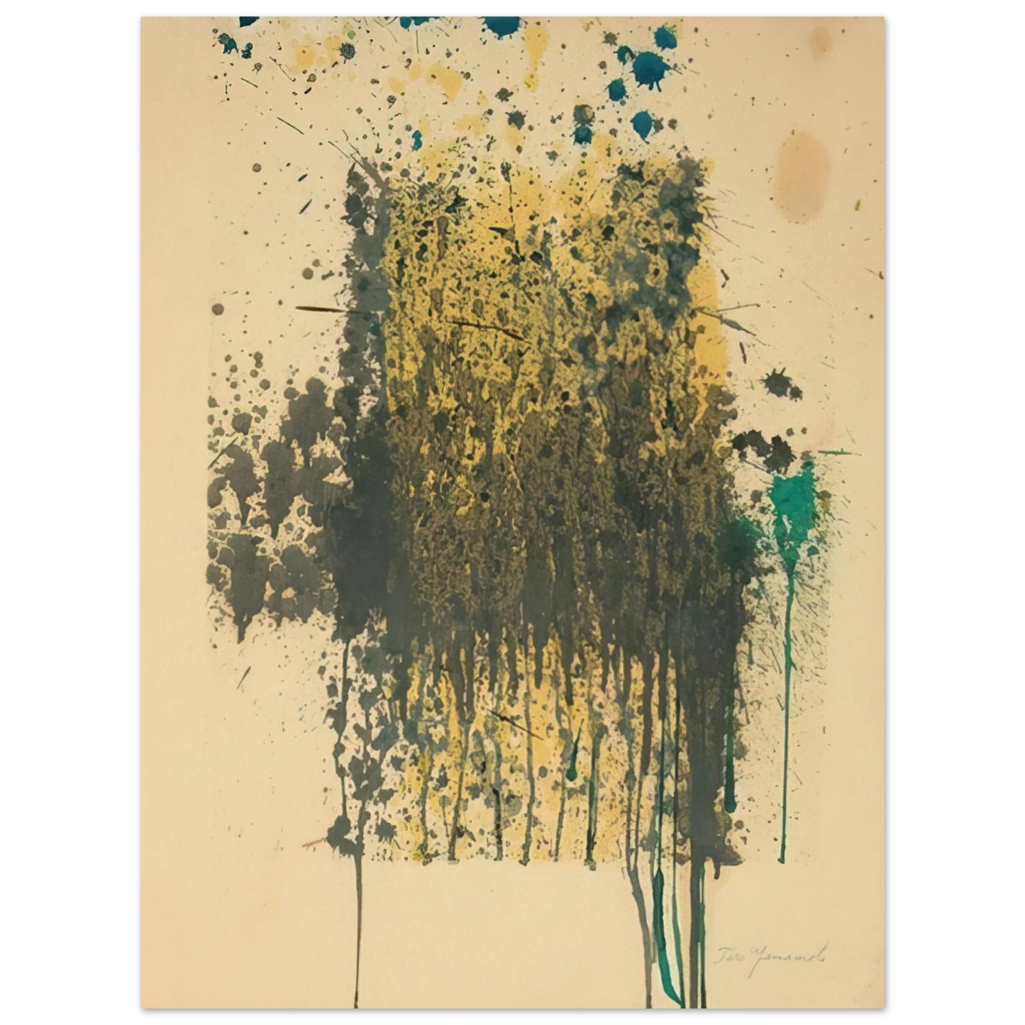 Taro Yamamoto - UNTITLED ABSTRACT  75x100 cm / 30x40inches Fine Art Poster