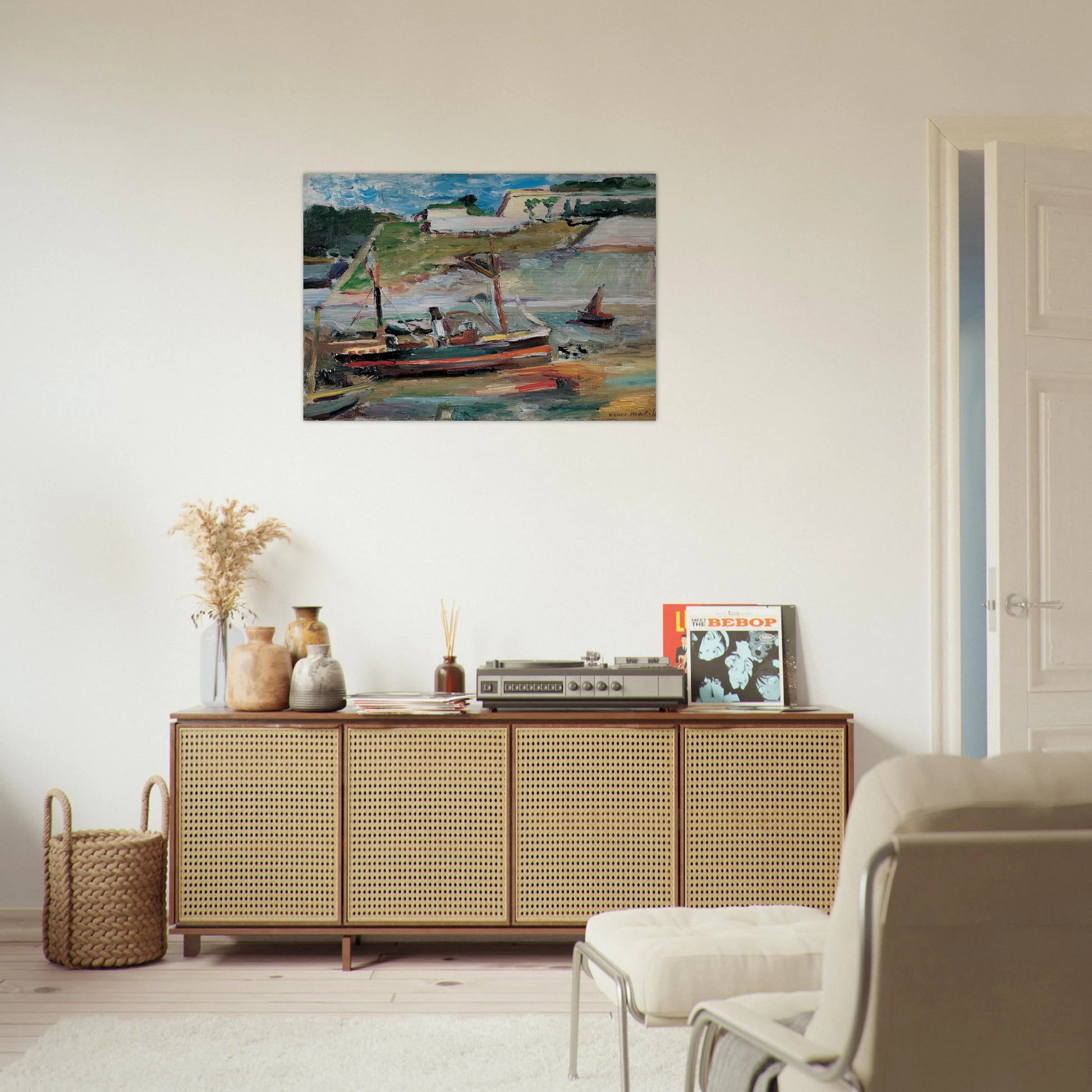 BELLE ILE LE PORT DE PALAIS 1896 - Henri Matisse Brushed Aluminum Print - 70x100 cm / 28x40 inches | Henri Matisse Aluminum Print | Henri Matisse Prints