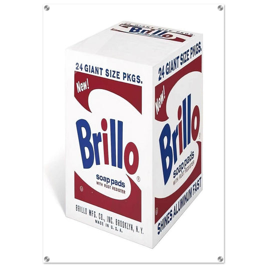 Brillo Soap Pads - Andy Warhol Acrylic Print - 70x100 cm / 28x40″ inches