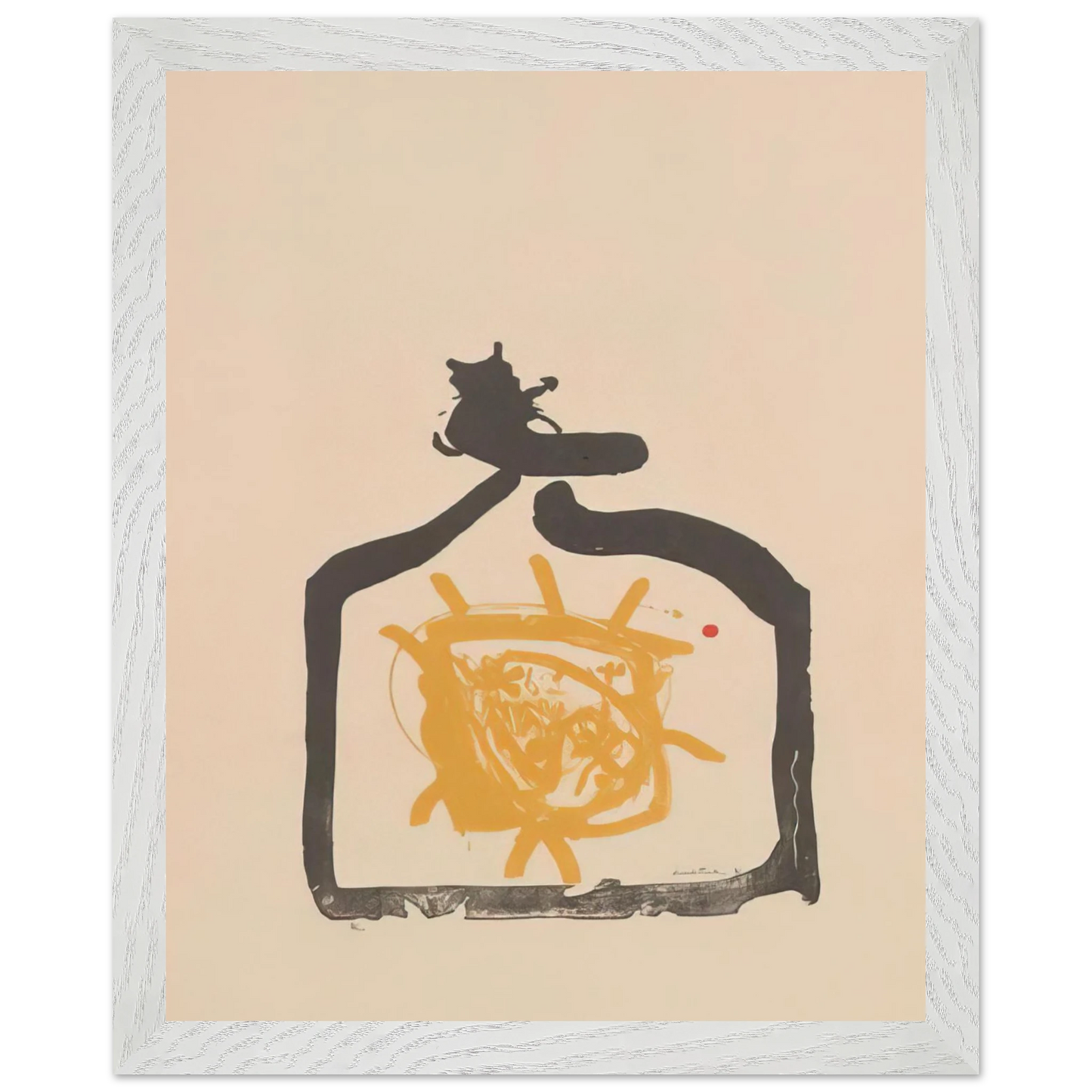 Helen Frankenthaler - May 26th Backwards - 1961 Wall art - A1 (59.4 x 84.1  cm) - Premium Wooden Framed Poster With Fine Art Paper-canvas - Black frame