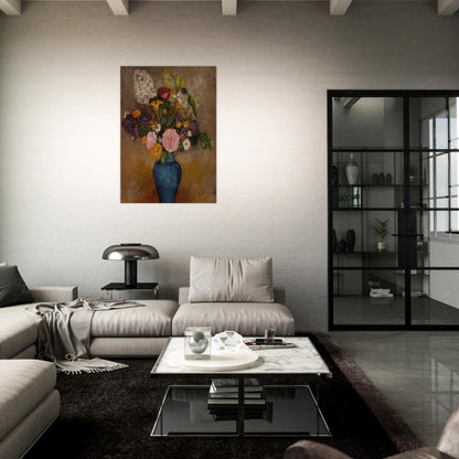 VASE OF FLOWERS 10 - Odilon Redon Brushed Aluminum Print - 70x100 cm / 28x40 inches | Odilon Redon Aluminum Print | Odilon Redon Prints