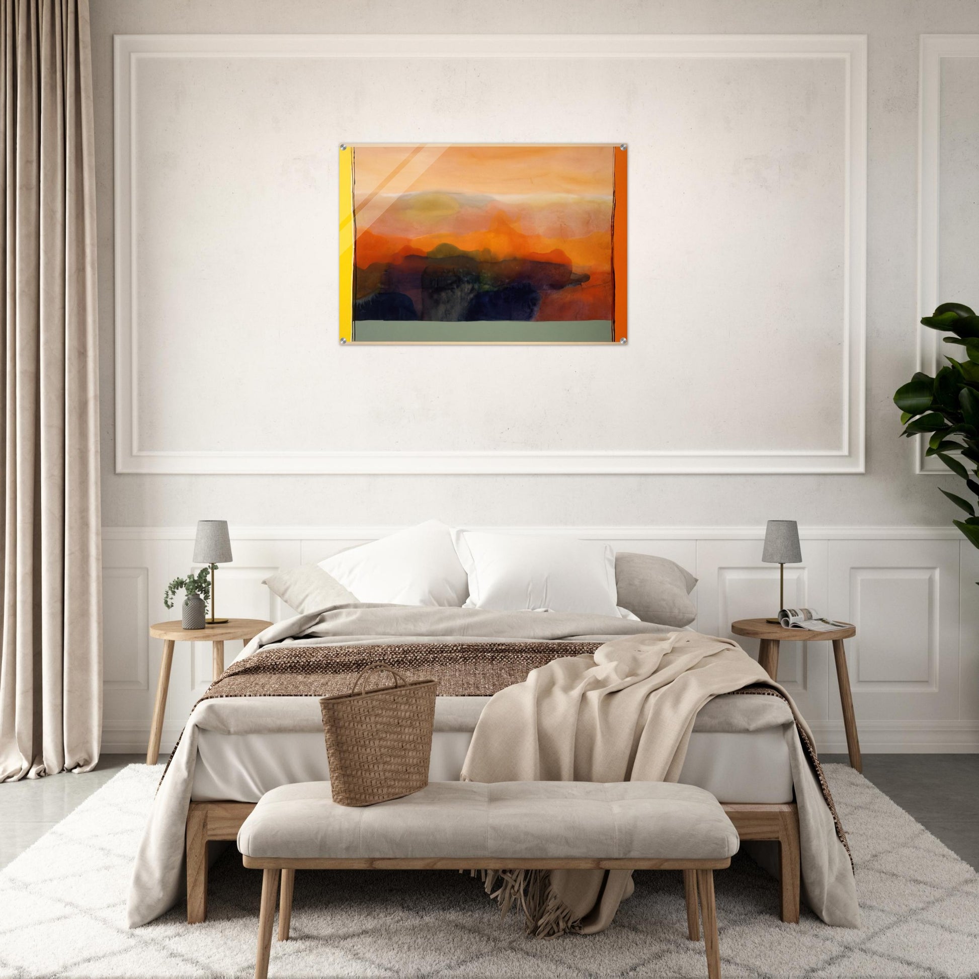 Valley of Stone - 1989 - Ronnie Landfield Acrylic Print - 70x100 cm / 28x40″ inches | Ronnie Landfield Wall Art | Ronnie Landfield Prints