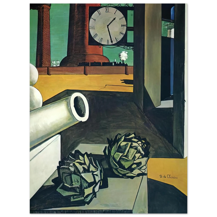 Giorgio de Chirico - THE CONQUEST OF THE PHILOSOPHER 1914  75x100 cm / 30x40inches Fine Art Poster