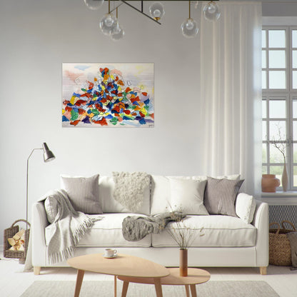 Color Abstraction - 1967 - Robert Goodnough Brushed Aluminum Print - 70x100 cm / 28x40 inches | Robert Goodnough Aluminum Print | Robert Goodnough Prints