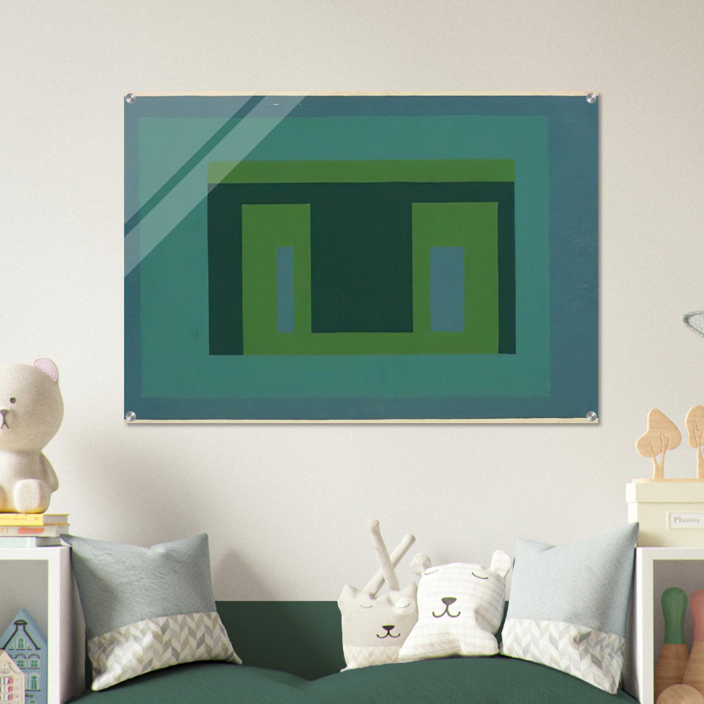 VARIANT ADOBE 1956 - Josef Albers Acrylic Print - 70x100 cm / 28x40″ inches