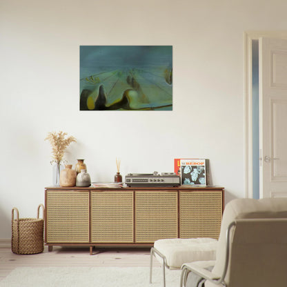 ENIGMA UNFINISHED VERSION OF THE THREE GLORIOUS ENIGMAS OF GALA - Salvador Dali Brushed Aluminum Print - 70x100 cm / 28x40 inches | Salvador Dali Aluminum Print | Salvador Dali Prints