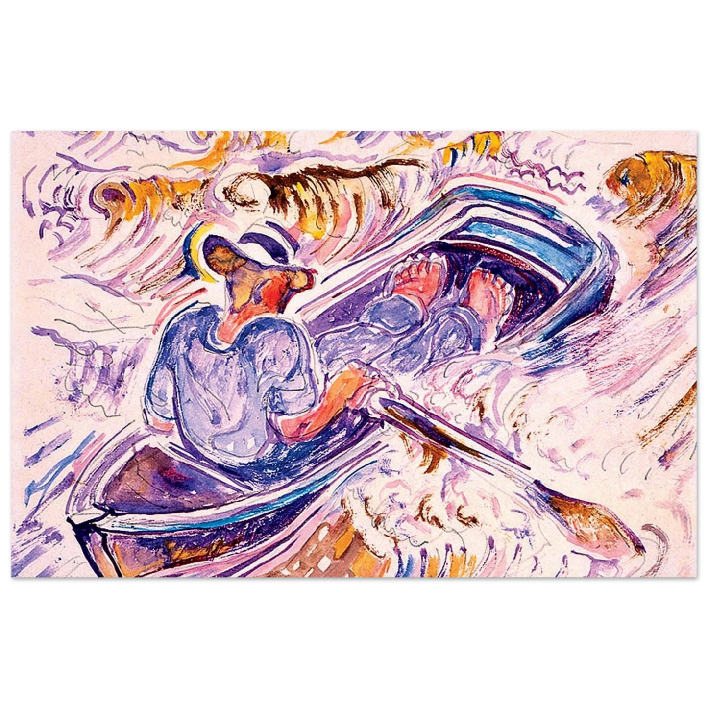 Walter Inglis Anderson - Walter Anderson Wall art - 60x80 cm / 24x32 inches - Premium Wooden Framed Poster With Fine Art Paper-canvas - White frame