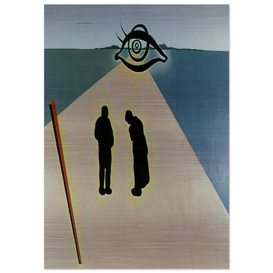 THE EYE OF THE ANGELUS - Salvador Dali Brushed Aluminum Print - 70x100 cm / 28x40 inches | Salvador Dali Aluminum Print | Salvador Dali Prints