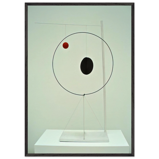 OBJECT WITH RED BALL 1931 - Alexander Calder 70x100 cm / 28x40 inches Framed Art Print – Black Wooden Frame