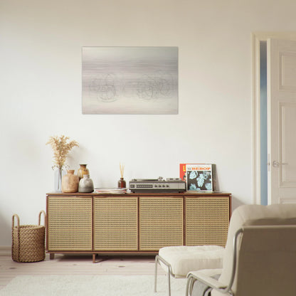 7R15 Where R=Ryoanji - 1983 - John Cage Brushed Aluminum Print - 70x100 cm / 28x40 inches | John Cage Aluminum Print | John Cage Prints