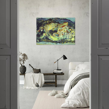 LANDSCAPE OF CAGNES - Chaim Soutine Brushed Aluminum Print - 70x100 cm / 28x40 inches | Chaim Soutine Aluminum Print | Chaim Soutine Prints