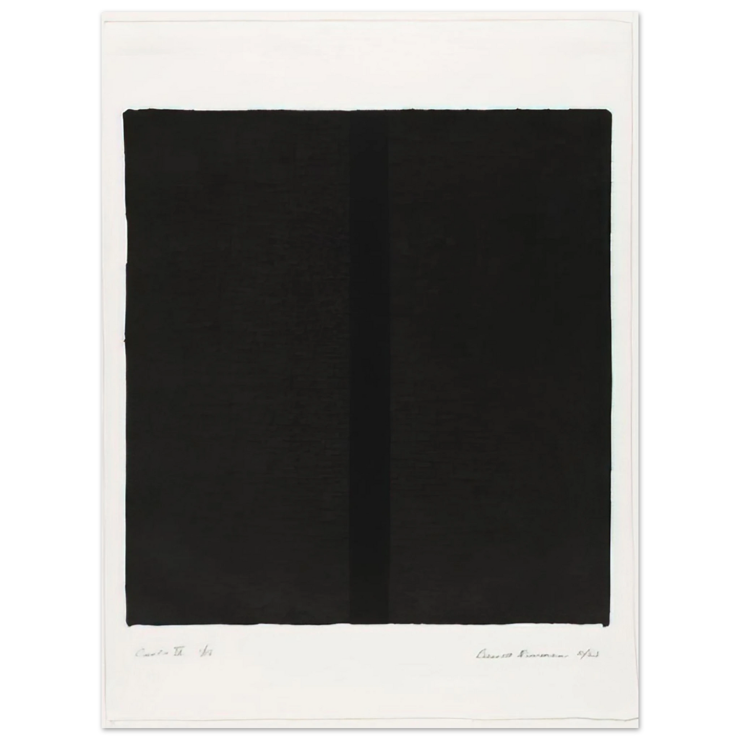 Barnett Newman - Canto IV  75x100 cm / 30x40inches Fine Art Poster