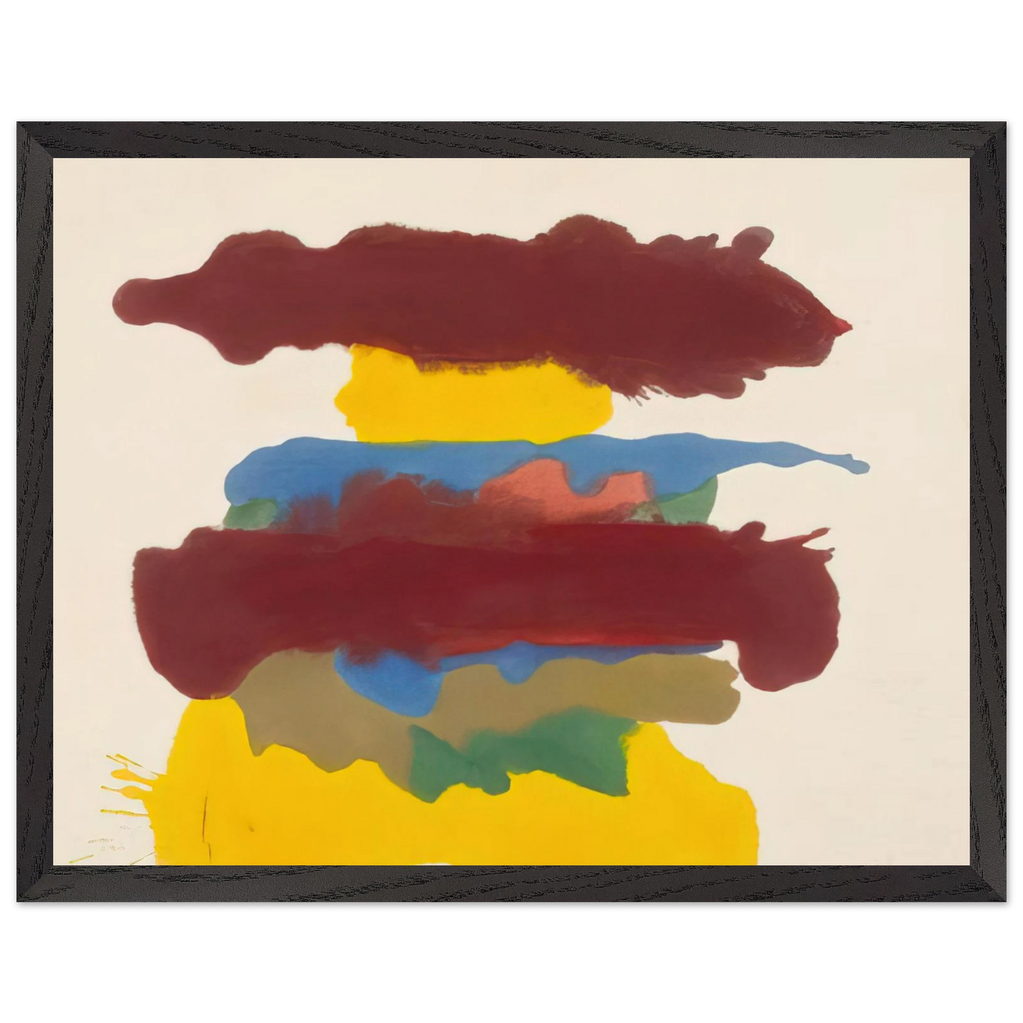 Helen Frankenthaler - Weather Change - 1963 Wall art - 28x43  cm / XL (11x17 inches) - Fine Art Poster-canvas - -