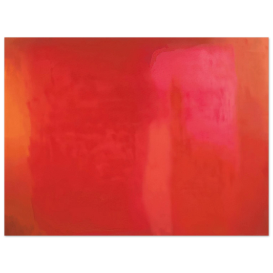 Esteban Vicente - RED FIELD 1972  75x100 cm / 30x40inches Fine Art Poster