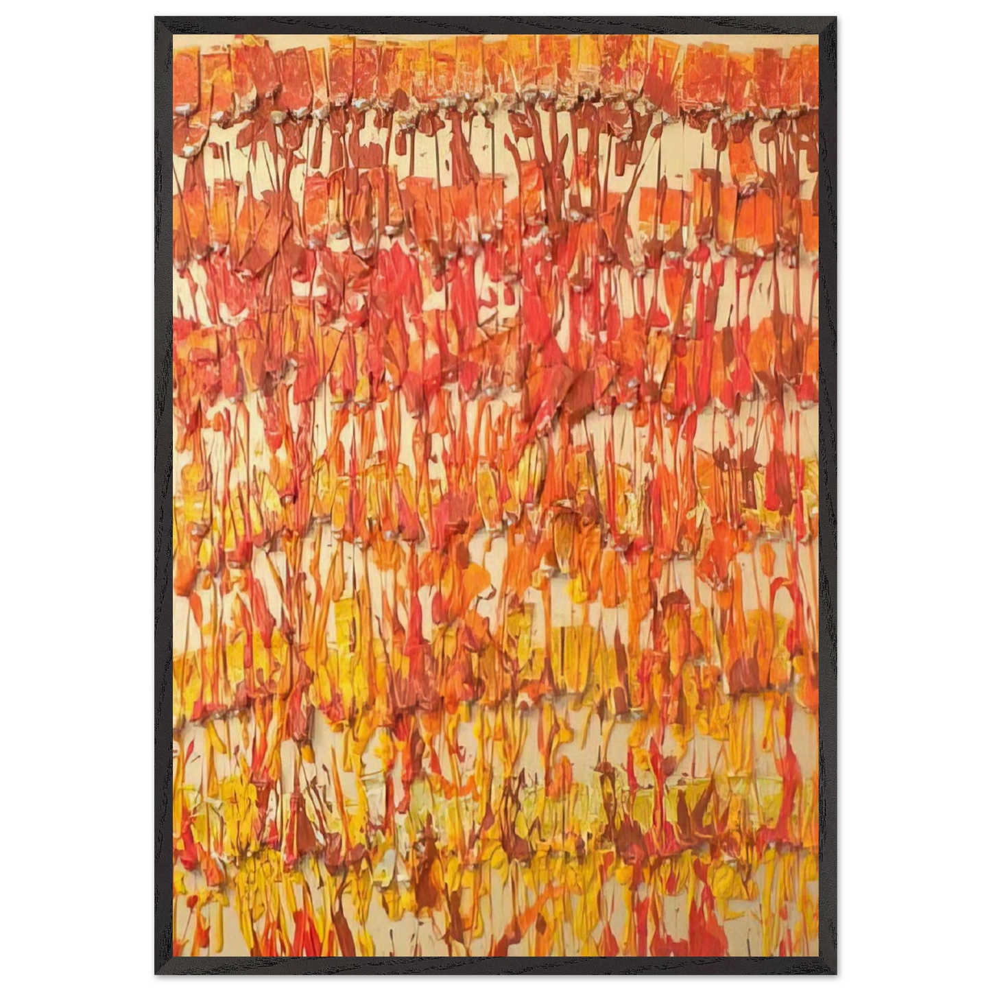 Dirty Painting - 1989 - Arman 70x100 cm / 28x40 inches Framed Art Print – Black Wooden Frame