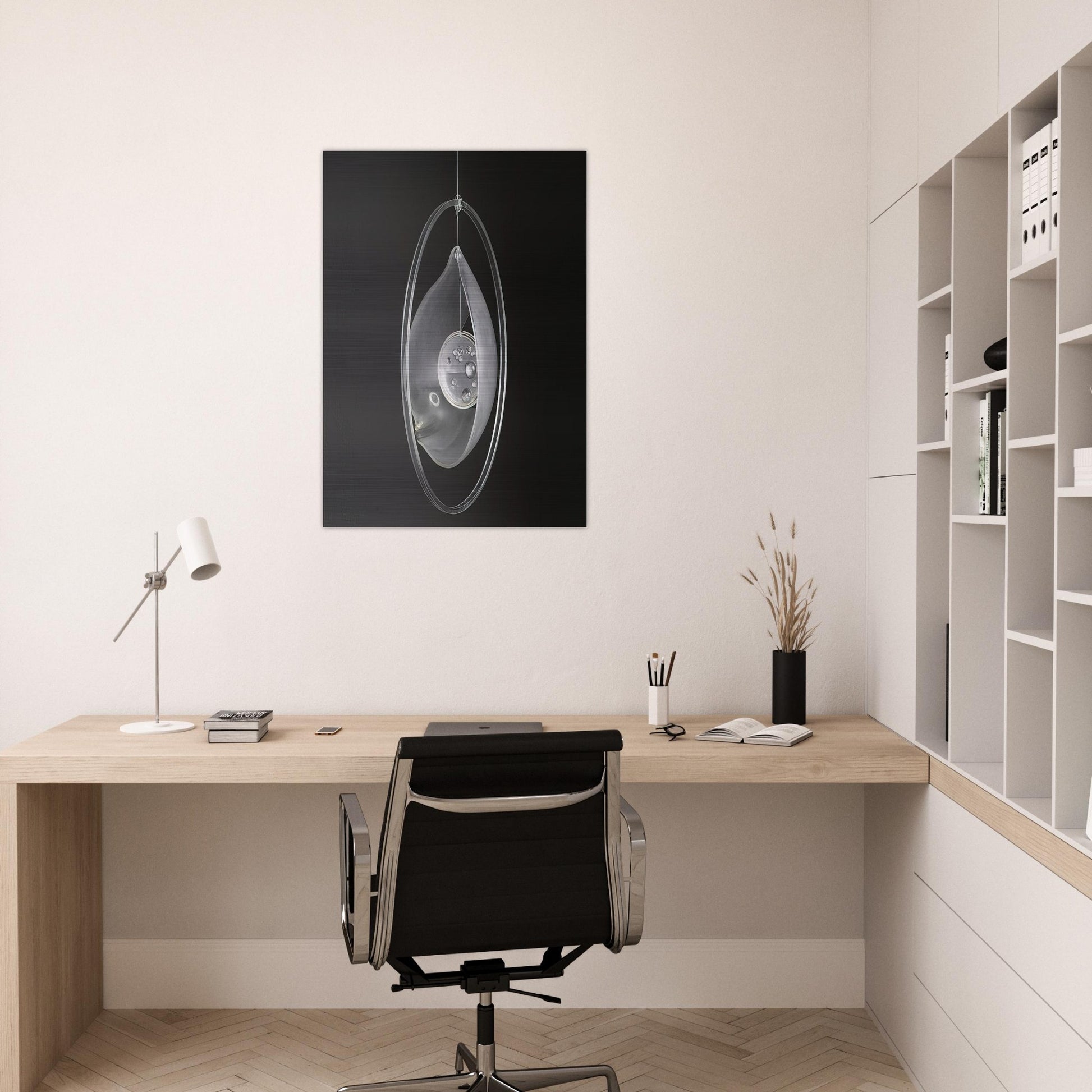 Deformación de la gota circunvalada - 1965 - Gyula Kosice Brushed Aluminum Print - 70x100 cm / 28x40 inches | Gyula Kosice Aluminum Print | Gyula Kosice Prints