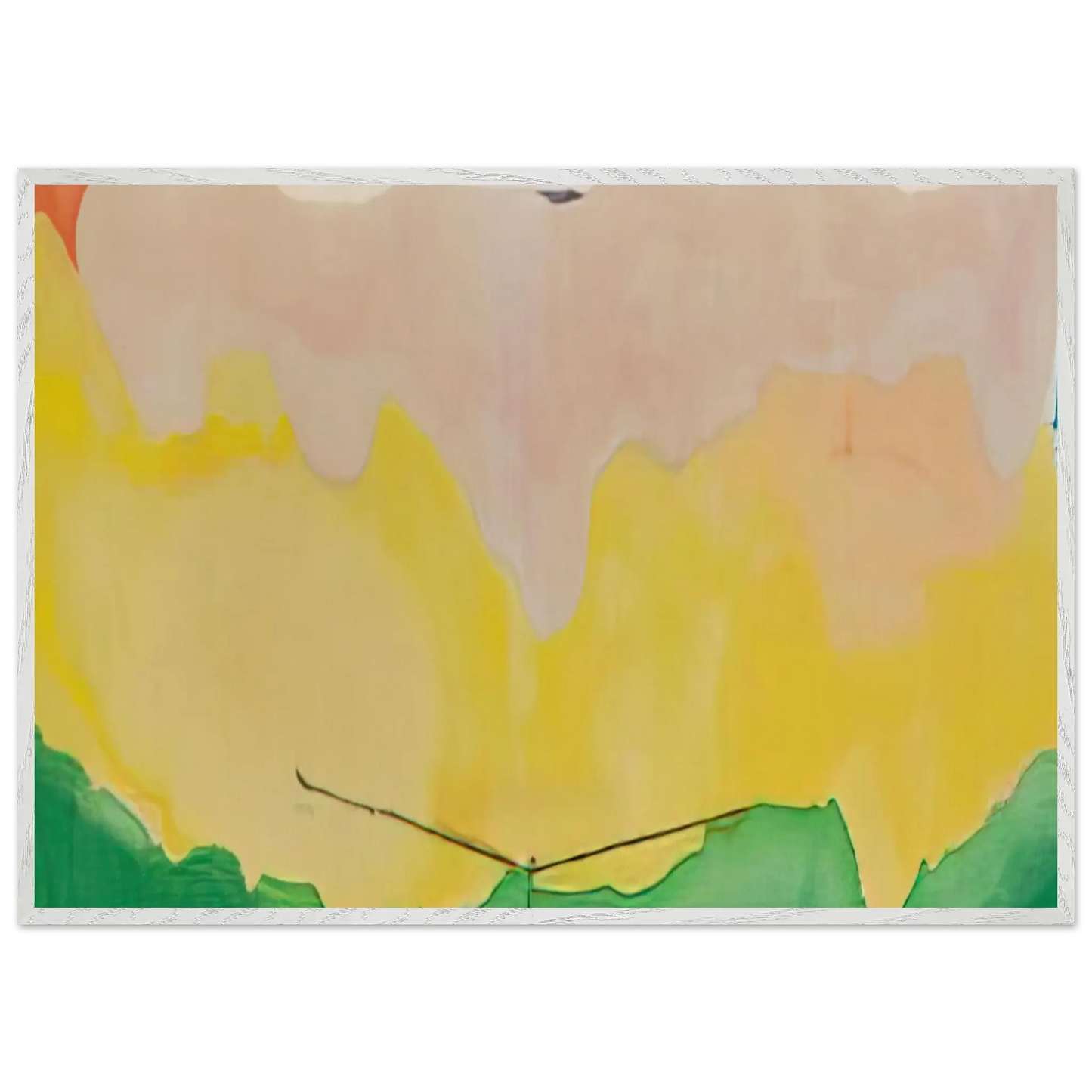 Helen Frankenthaler - Boulevard - 1973 Wall art - A1 (59.4 x 84.1  cm) - Premium Wooden Framed Poster With Fine Art Paper - Black frame