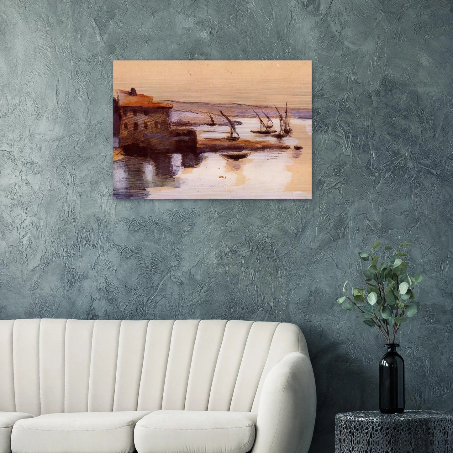 Seascape - Paul Cézanne Brushed Aluminum Print - 70x100 cm / 28x40 inches | Paul Cézanne Aluminum Print | Paul Cézanne Prints