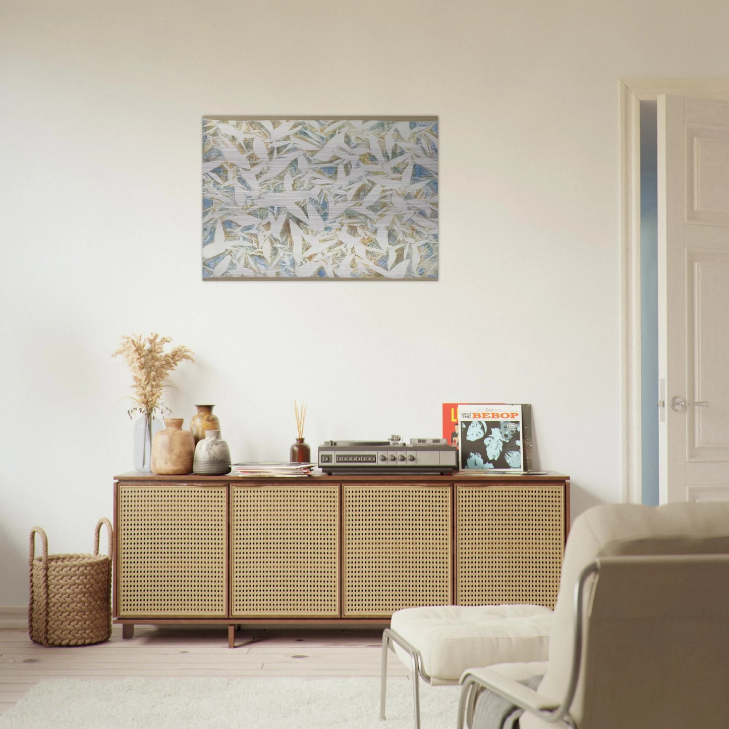 Untitled - 1971 - Simon Hantai Brushed Aluminum Print - 70x100 cm / 28x40 inches | Simon Hantai Aluminum Print | Simon Hantai Prints