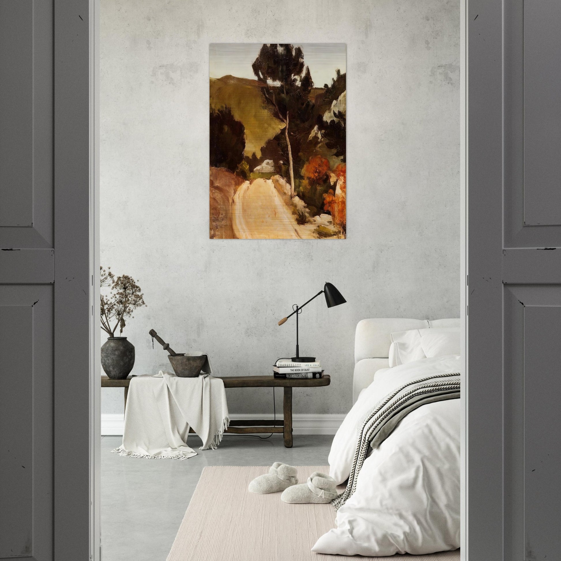 Road in Provence - Paul Cézanne Brushed Aluminum Print - 70x100 cm / 28x40 inches | Paul Cézanne Aluminum Print | Paul Cézanne Prints