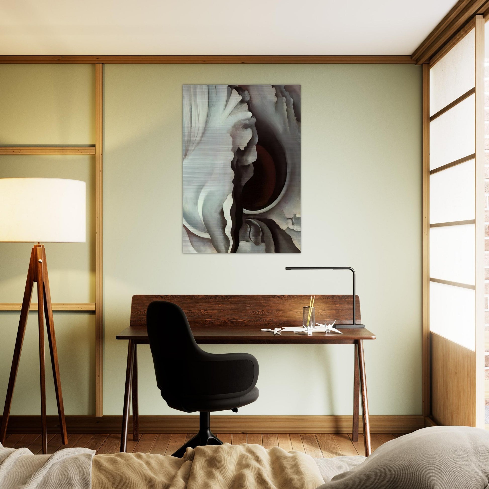 Black Iris - Georgia O'Keeffe Brushed Aluminum Print - 70x100 cm / 28x40 inches | Georgia O'Keeffe Aluminum Print | Georgia O'Keeffe Prints