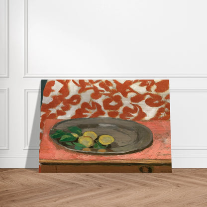 LEMONS ON A PEWTER PLATE 1929 - Henri Matisse Brushed Aluminum Print - 70x100 cm / 28x40 inches | Henri Matisse Aluminum Print | Henri Matisse Prints