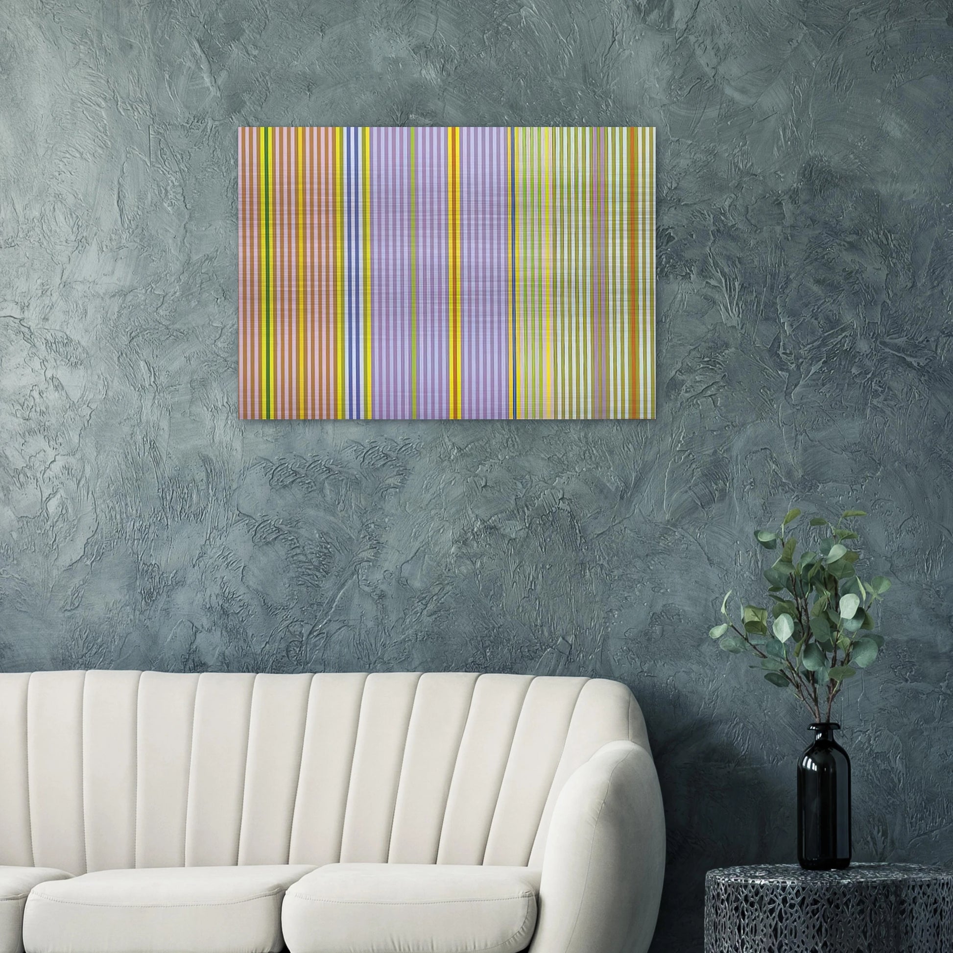 Ianthe - 1969 - Gene Davis Brushed Aluminum Print - 70x100 cm / 28x40 inches | Gene Davis Aluminum Print | Gene Davis Prints