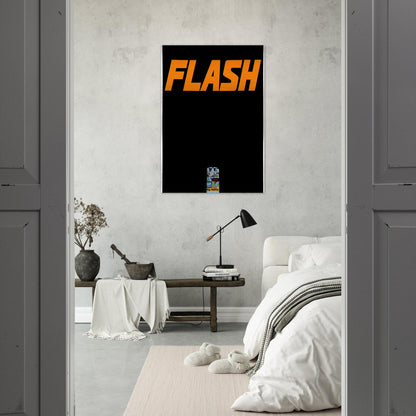 FLASH L A TIMES 1963 - Edward Ruscha Brushed Aluminum Print - 70x100 cm / 28x40 inches | Edward Ruscha Aluminum Print | Edward Ruscha Prints
