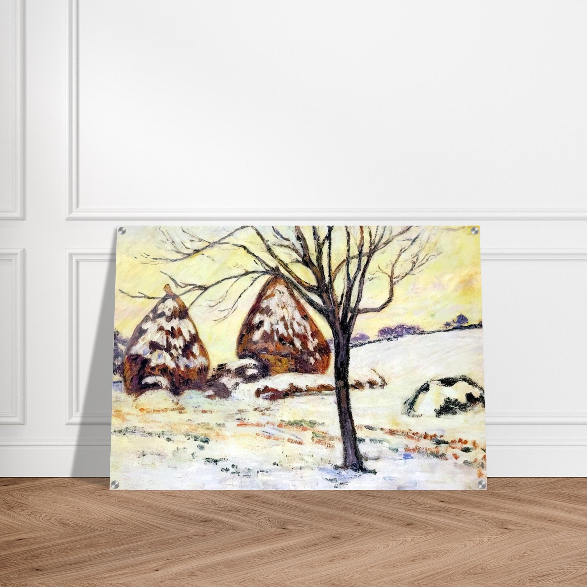Effts de neige à Palaiseau - 1883 - Armand Guillaumin Acrylic Print - 70x100 cm / 28x40″ inches | Armand Guillaumin Wall Art | Armand Guillaumin Prints