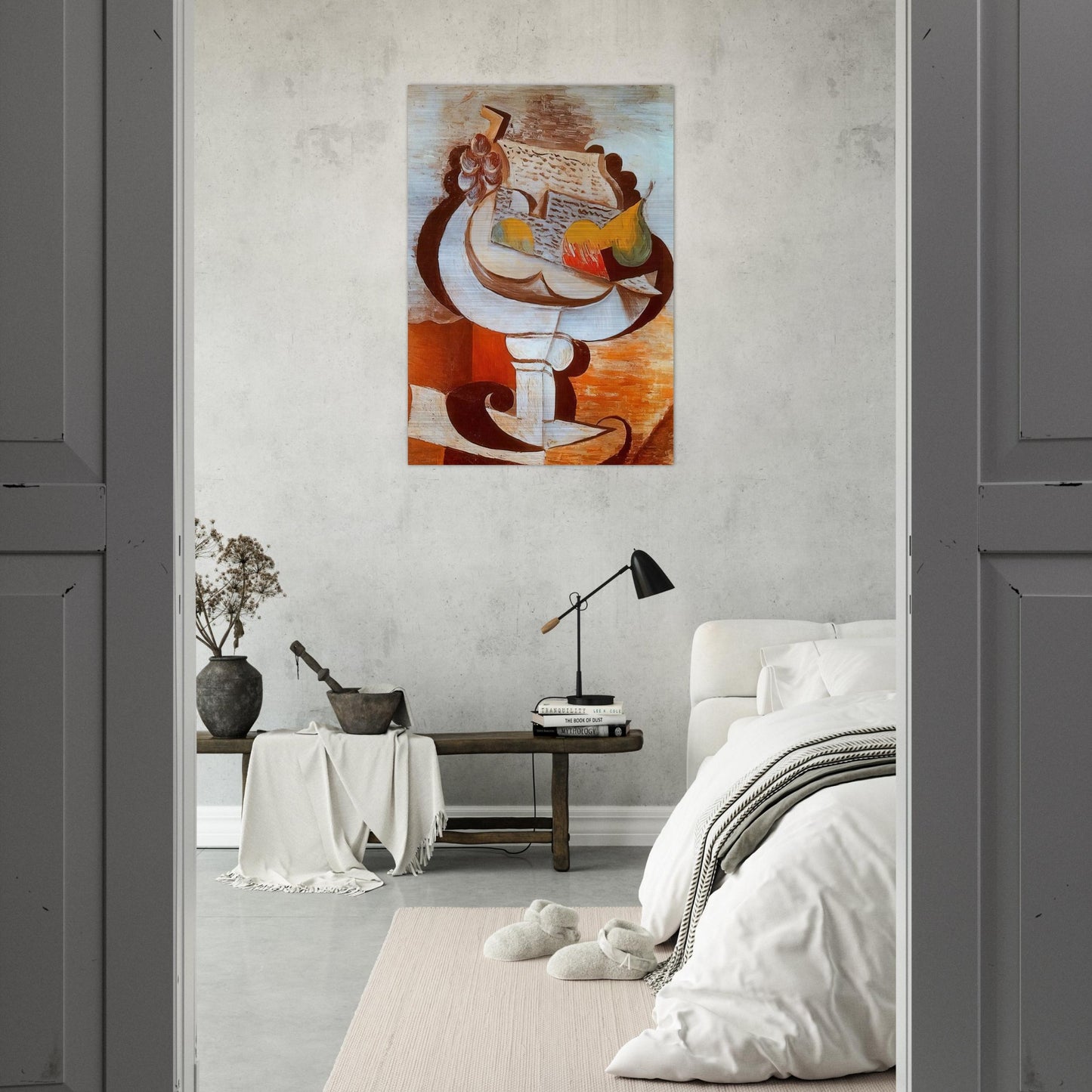 Fruit dish - Pablo Picasso Brushed Aluminum Print - 70x100 cm / 28x40 inches | Pablo Picasso Aluminum Print | Pablo Picasso Prints