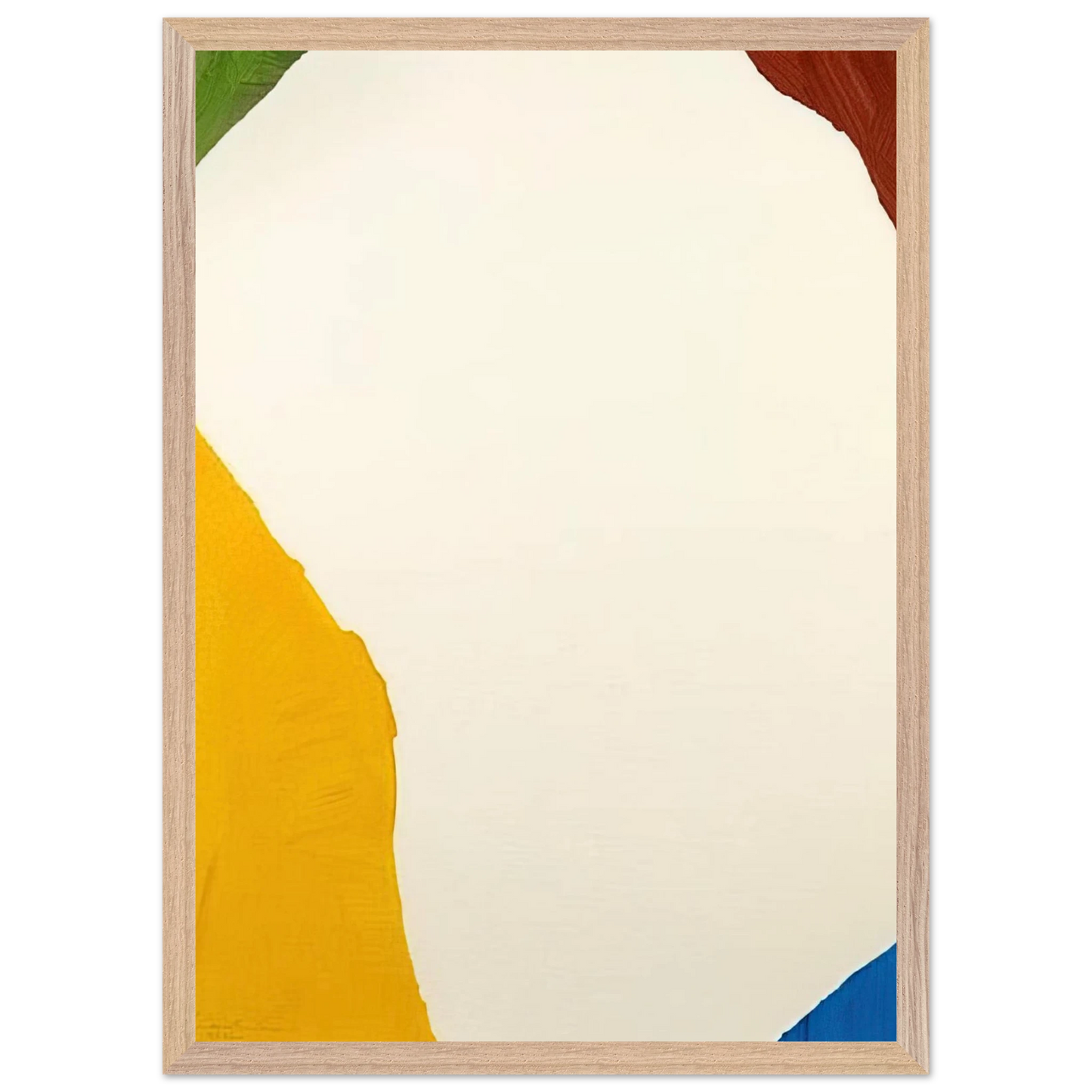 Helen Frankenthaler - Wind Directions - 1970 Wall art - 20x25 cm / 8x10 inches - Premium Wooden Framed Poster With Fine Art Paper-canvas - Wood frame