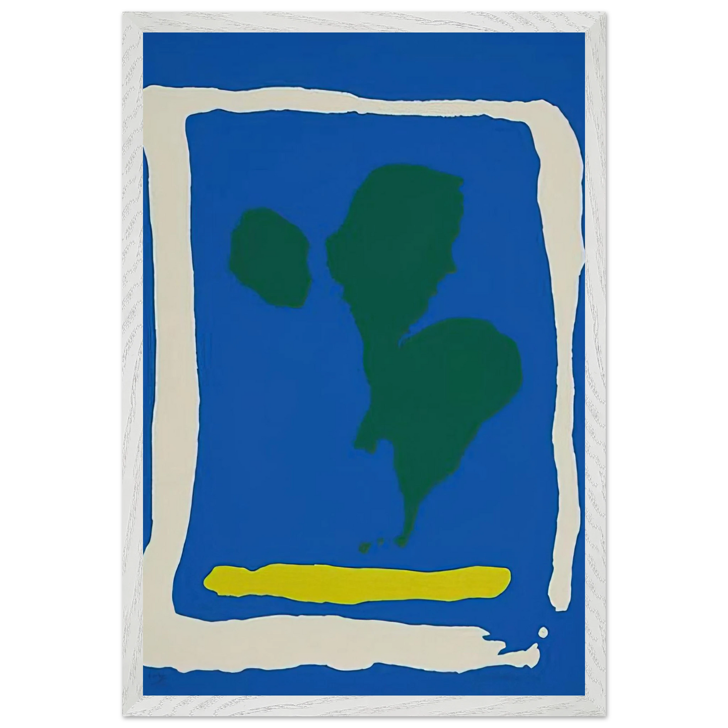 Helen Frankenthaler - Air Frame - 1965 Wall art - A3 (29.7 x 42  cm) - Premium Wooden Framed Poster With Fine Art Paper-canvas - Wood frame