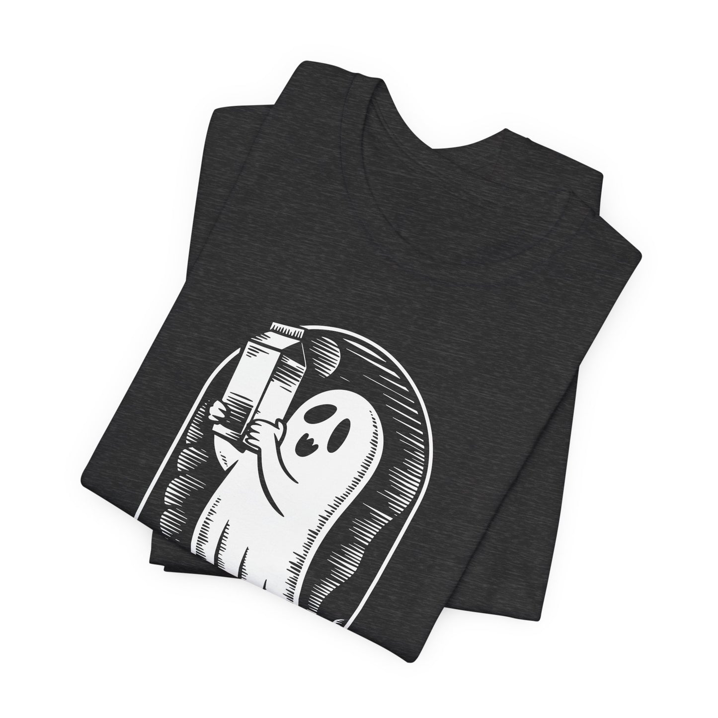 Solo un papá que siempre regresaba con leche camiseta de Halloween - Camiseta de manga corta unisex