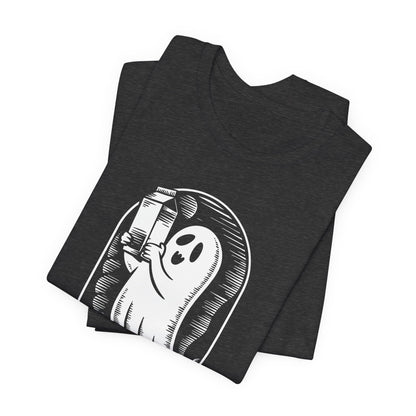 Solo un papá que siempre regresaba con leche camiseta de Halloween - Camiseta de manga corta unisex