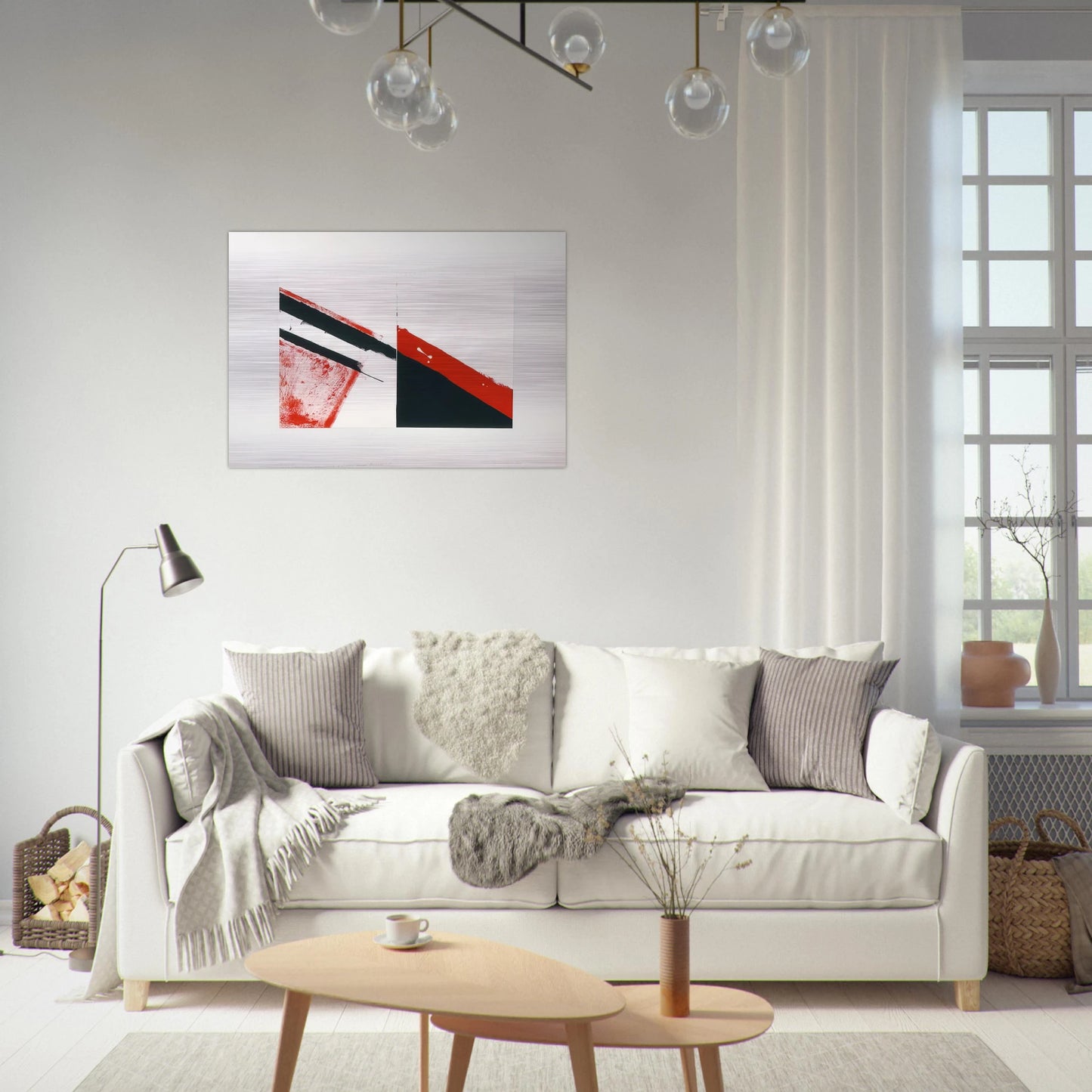 Who knows the beginning and who knows the end I - 1976 - Blinky Palermo Brushed Aluminum Print - 70x100 cm / 28x40 inches | Blinky Palermo Aluminum Print | Blinky Palermo Prints