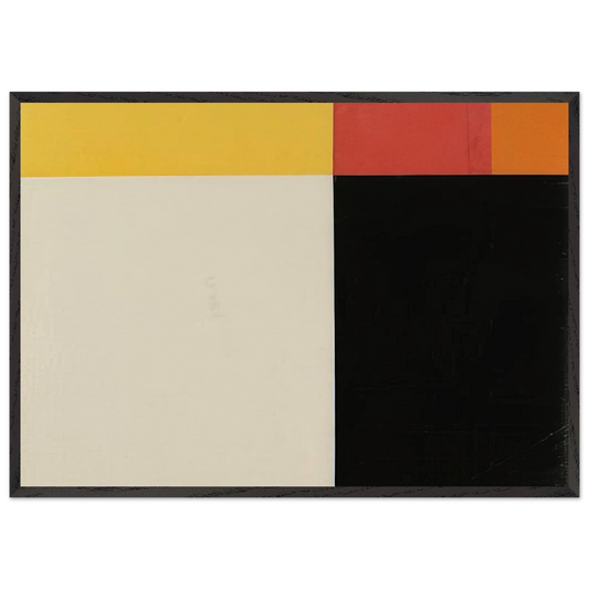 Study for Tiger - Ellsworth Kelly 70x100 cm / 28x40 inches Framed Art Print – Black Wooden Frame