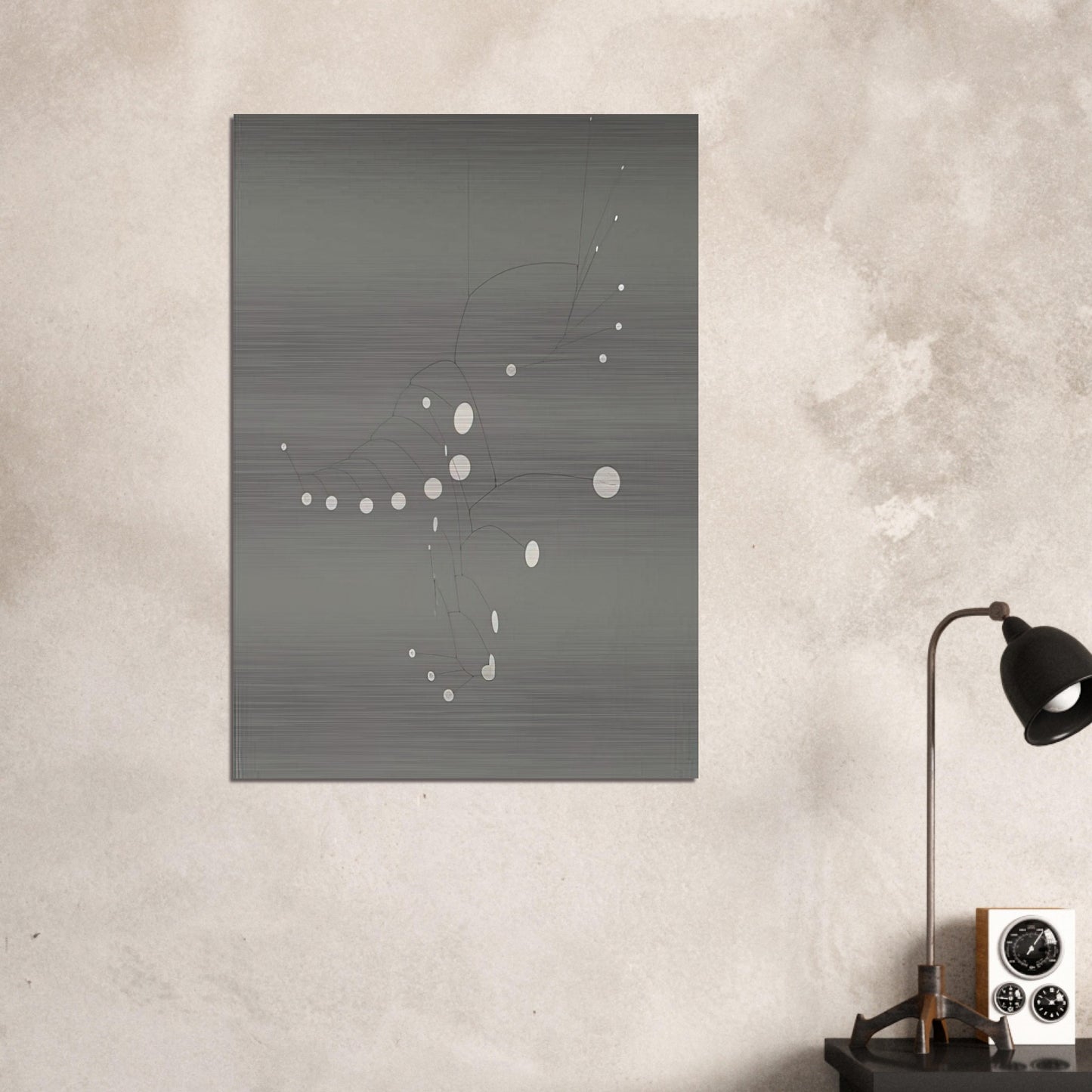 SNOW FLURRY 1948 - Alexander Calder Brushed Aluminum Print - 70x100 cm / 28x40 inches | Alexander Calder Aluminum Print | Alexander Calder Prints