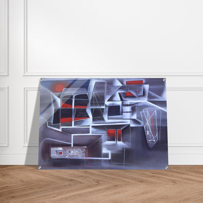 Night Subway - 1948 - Jimmy Ernst Acrylic Print - 70x100 cm / 28x40″ inches | Jimmy Ernst Wall Art | Jimmy Ernst Prints