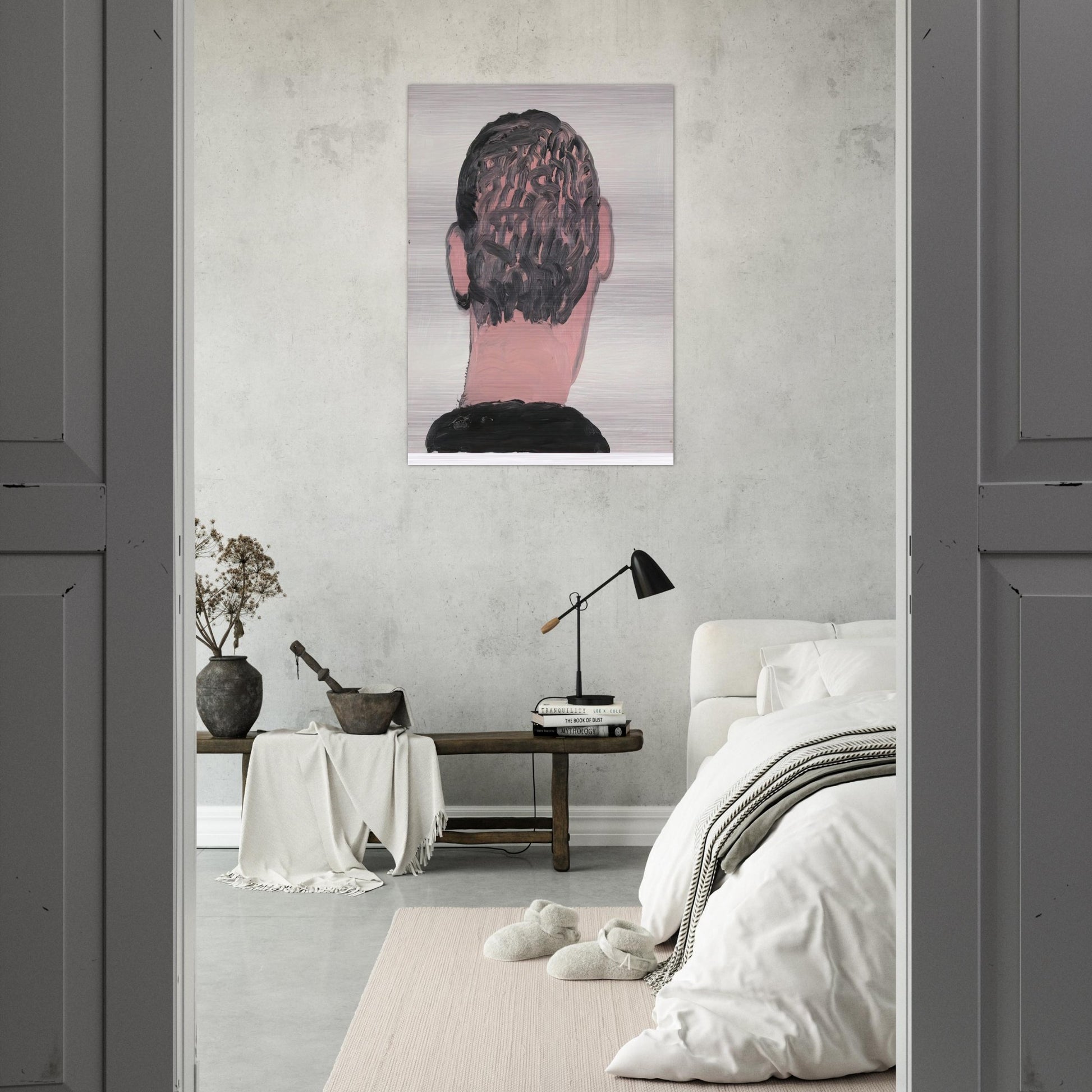 UNTITLED 7 - Philip Guston Brushed Aluminum Print - 70x100 cm / 28x40 inches | Philip Guston Aluminum Print | Philip Guston Prints