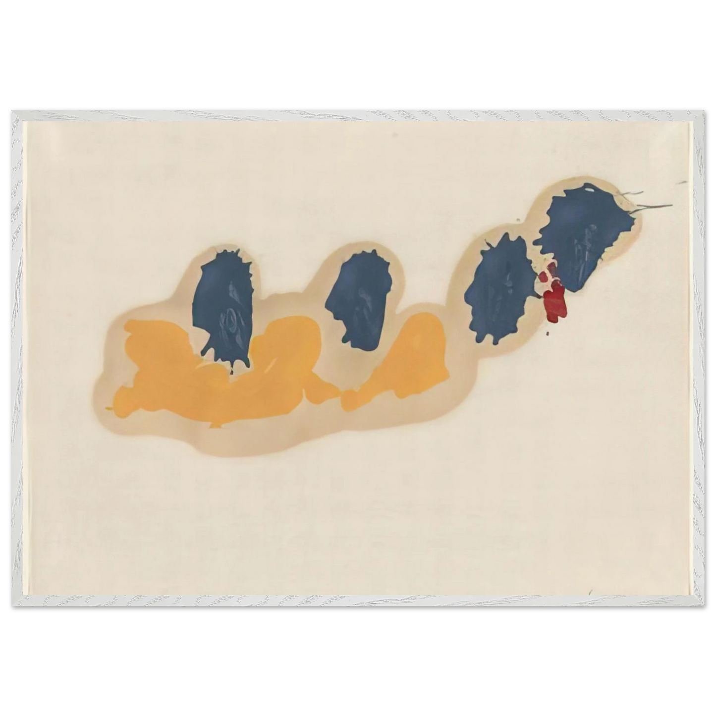 Helen Frankenthaler - April IV - 1960 Wall art - 27x35 cm / 11x14 inches - Fine Art Poster-canvas - -