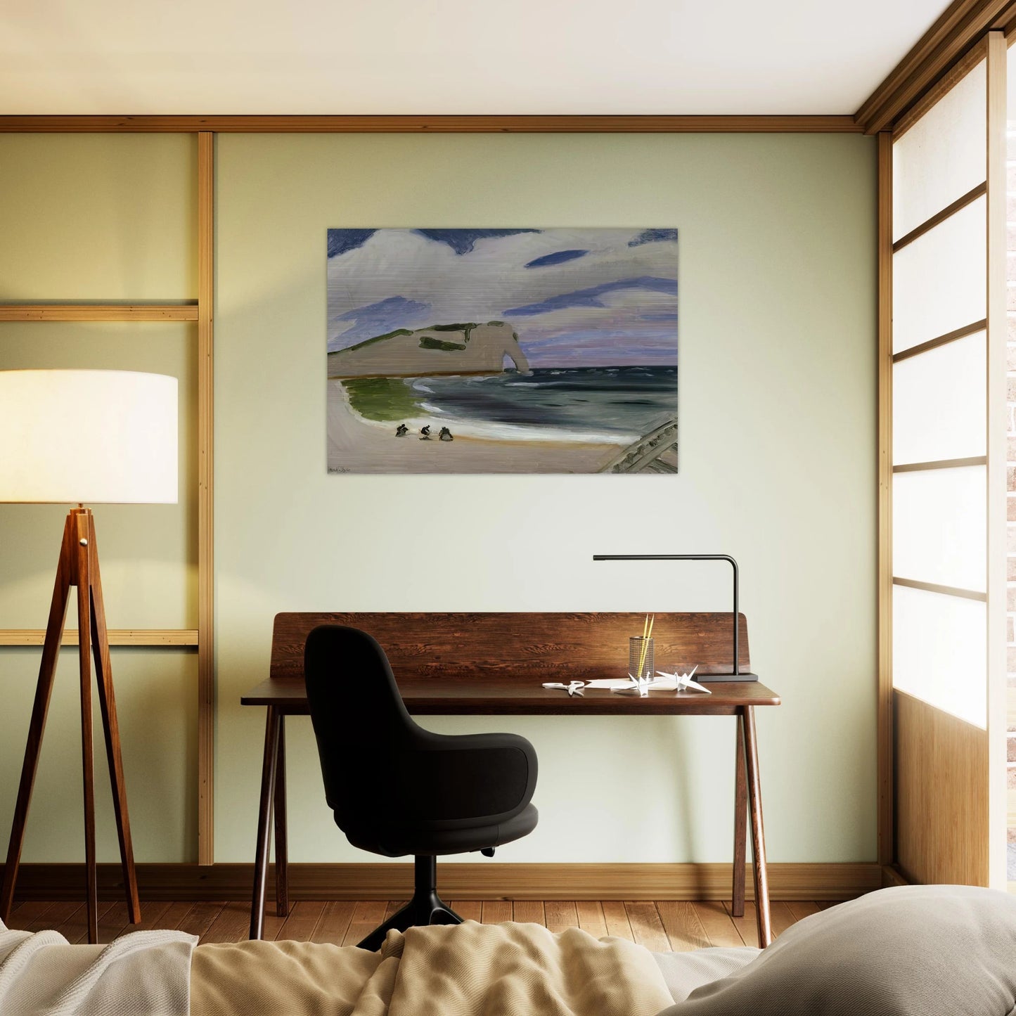 WOMEN ON THE BEACH ETRETAT 1920 - Henri Matisse Brushed Aluminum Print - 70x100 cm / 28x40 inches | Henri Matisse Aluminum Print | Henri Matisse Prints