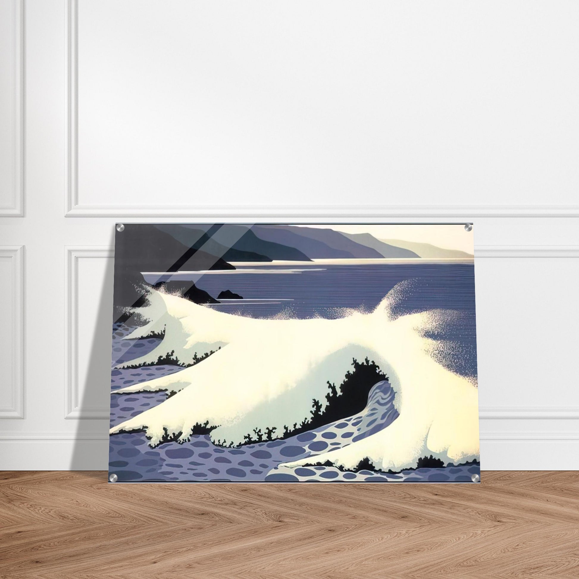 The White Wave - Eyvind Earle Acrylic Print - 70x100 cm / 28x40″ inches